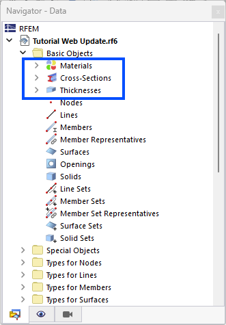 Навигатор — данные