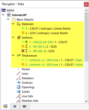 Основные типы объектов в навигаторе