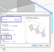 Создание двух копий пограничного элемента