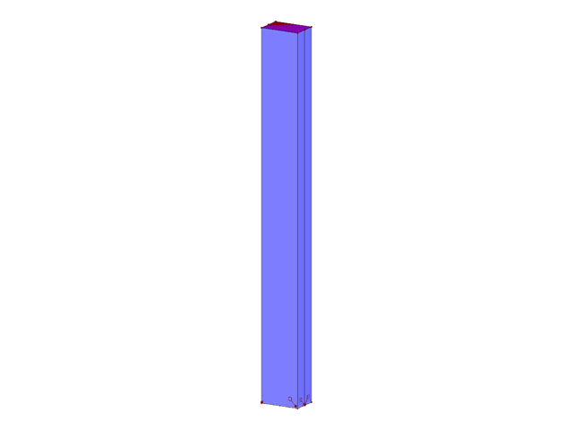 Погребенная композитная колонна с 2 секциями