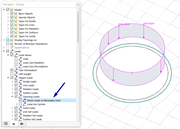 Опция ' Показать нагрузку на отверстие на граничных линиях '
