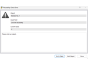 Контроль логичности с сообщением об ошибке