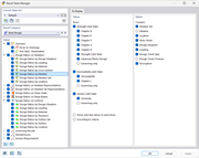 Менеджер таблиц результатов для стальных расчётов, соотношение результатов по стержням