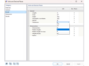 Настройка единиц