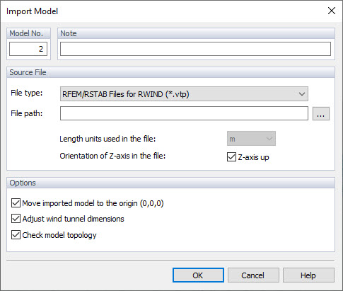 Импортировать модель