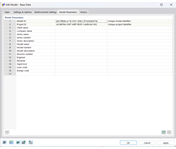 Диалог «Новая модель – Основная информация», Вкладка «Параметры модели»