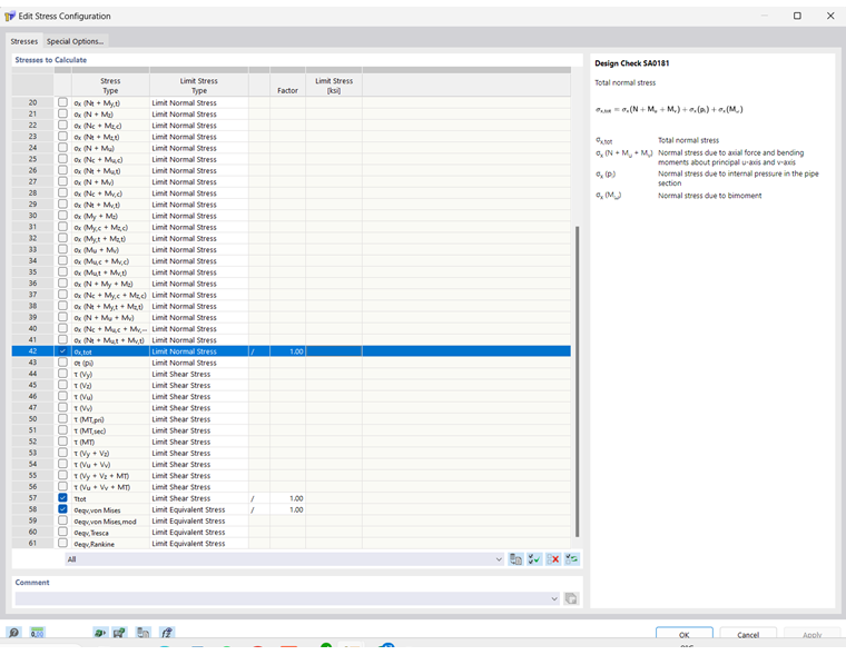 Диалог «Конфигурация напряжения», вкладка «Основная»