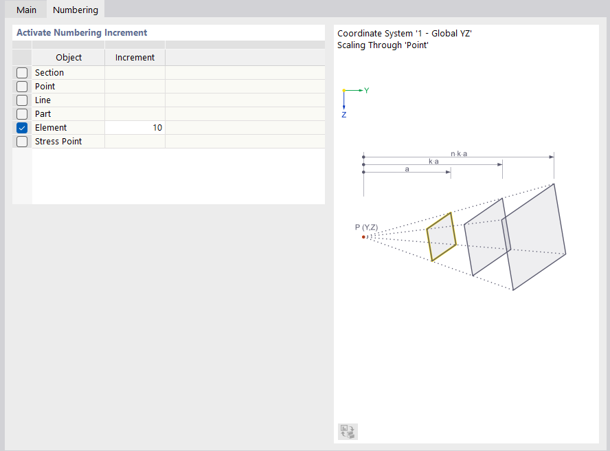 Корректировка нумерации