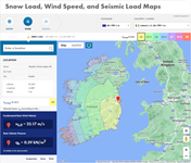 Определение скорости ветра с помощью инструмента Dlubal Geo-Zone Tool