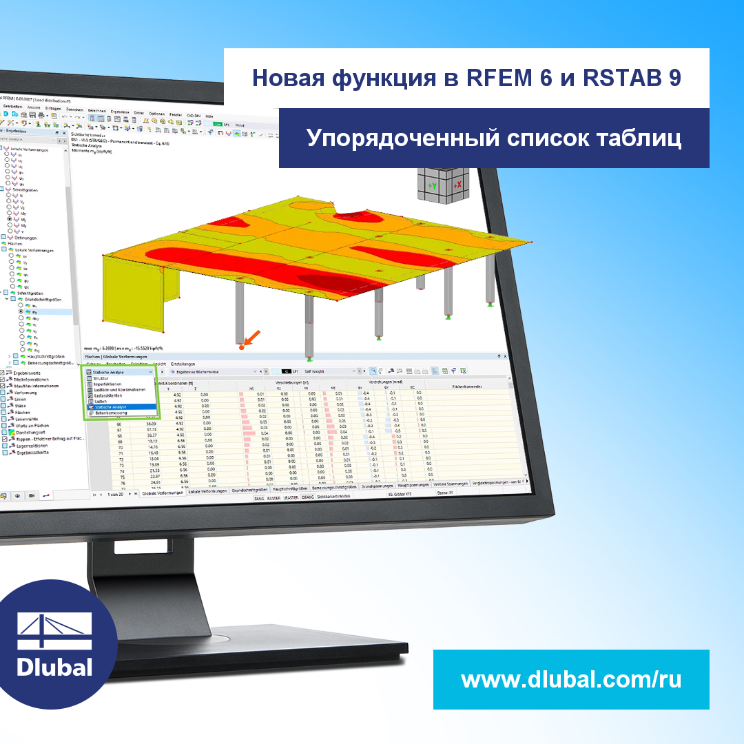 Новая функция в RFEM 6 и RSTAB 9
