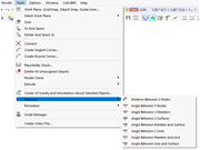 Функции меню ' Измерение '
