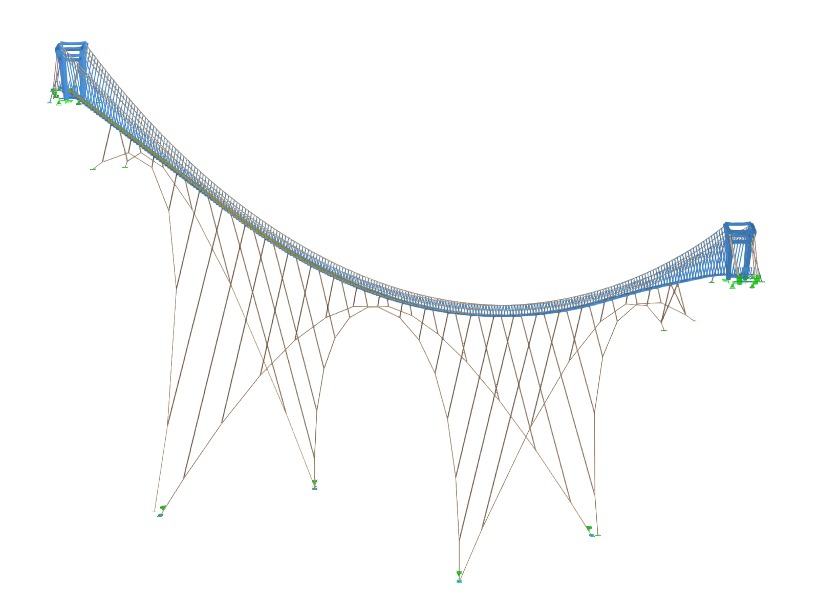 Подвесной мост в Нижней Моравии