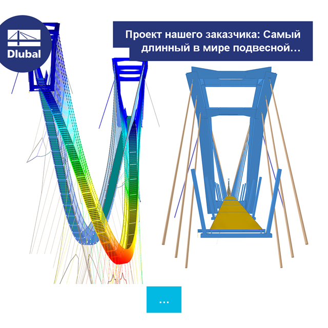 Проект нашего заказчика: Самый длинный в мире подвесной мост в городке Долни Морава, Чехия