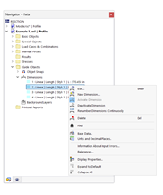 Индивидуальное отображение и скрытие размеров