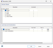 Сдвиг номеров объектов и загружений