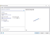 Диалог расширения/обрезки стержня