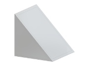 Детальный вид треугольной призматической конструкции с указанием геометрических размеров и распределения нагрузки.