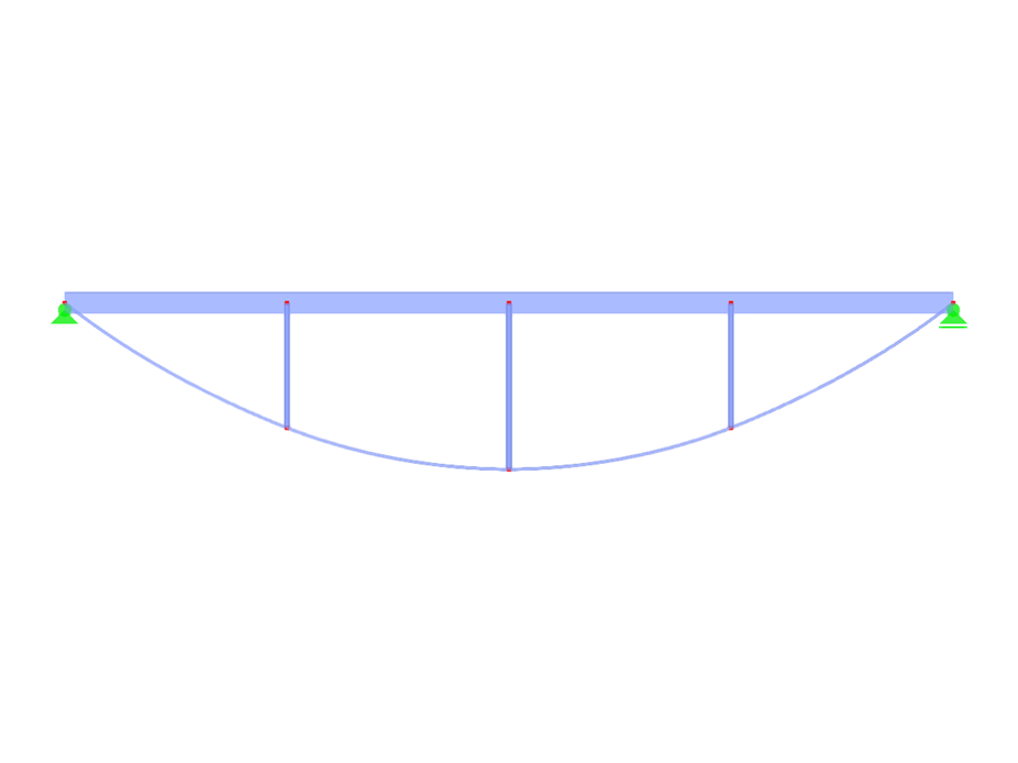 Модель ID 2810 | IBB003p-crv | Инverted Bowstring Beam