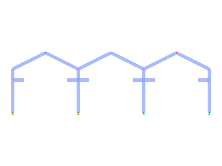 Модель ID 3296 | F3B006 | Рамы с тремя пролетами