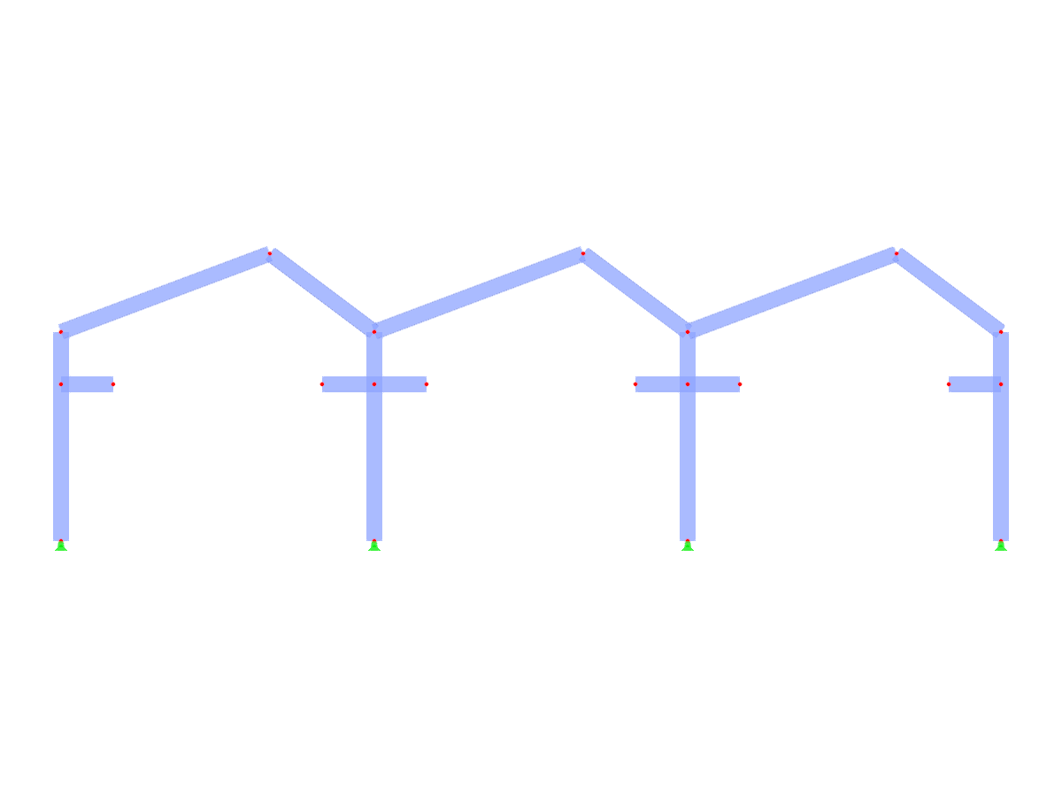 Модель ID 3297 | F3B007 | Трехпролетные рамы