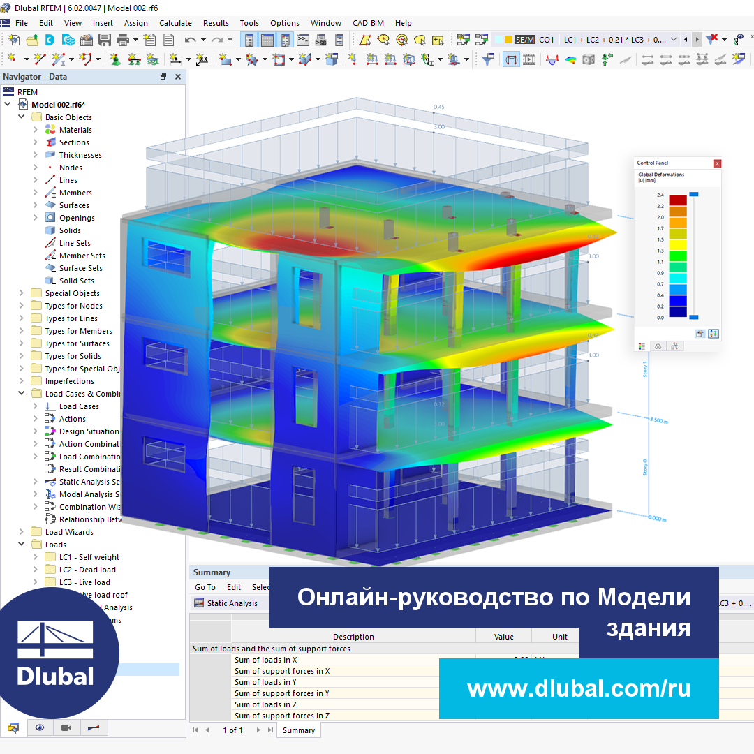 Онлайн-руководство по Модели здания