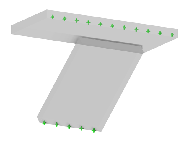 Модель 003877 | STC008 | Бетонная однопролетная лестница с левой площадкой
