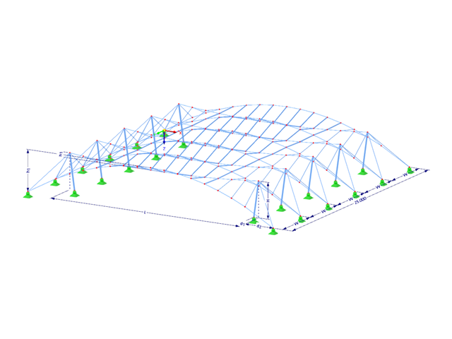 Модель 003532 | CT002 | Пространственно-параллельная система со стабилизацией через встречный трос. с параметрами