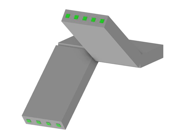 Модель 004022 | Консольная лестница с автоматически рассчитанными нагрузками