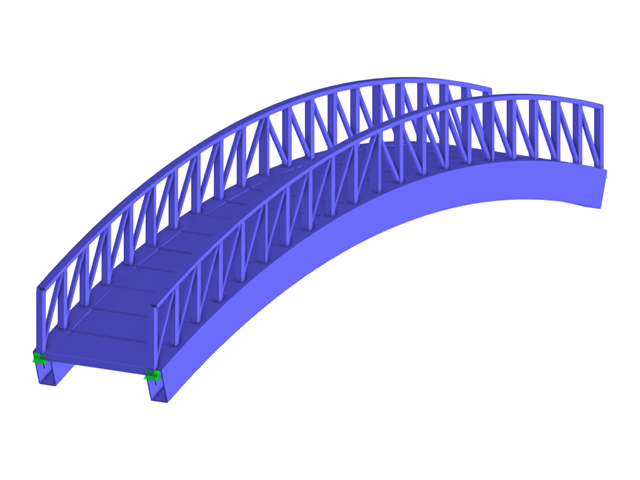 Модель 004045 | Пешеходный мост