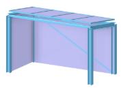 Модель 004053 | Автобусная остановка