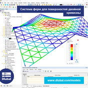 Система ферм для поверхностей двойной кривизны