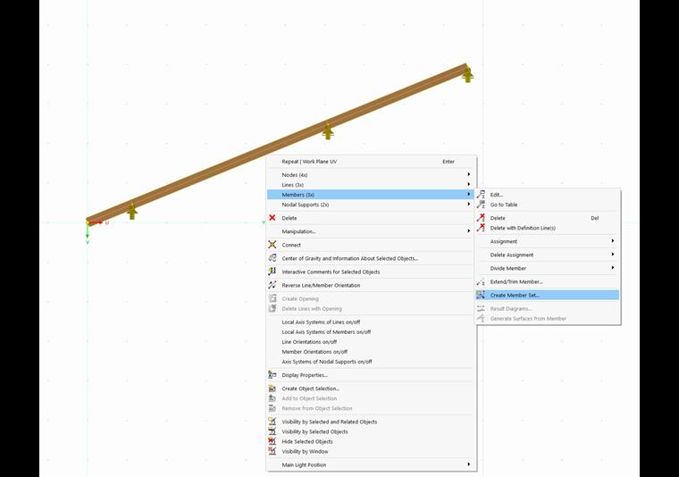 Создание нового набора стержней