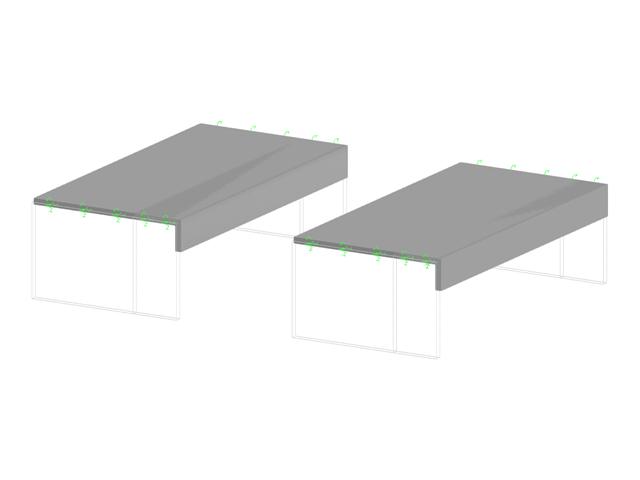 КБ 001838 | Расчет ребер, гнутых пластин и поверхностей с помощью расчетных стержней в RFEM 6