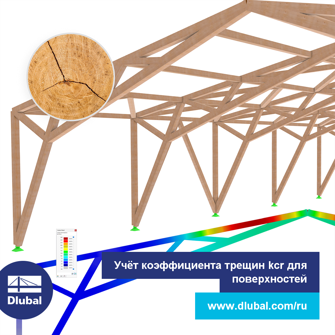 Учёт коэффициента трещин kcr для поверхностей
