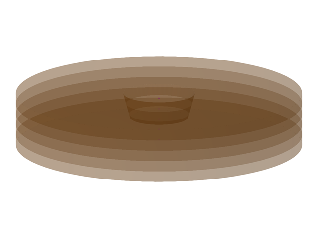 Модель 003982 | FUP008 | Круговой массив грунтов с круглым основанием