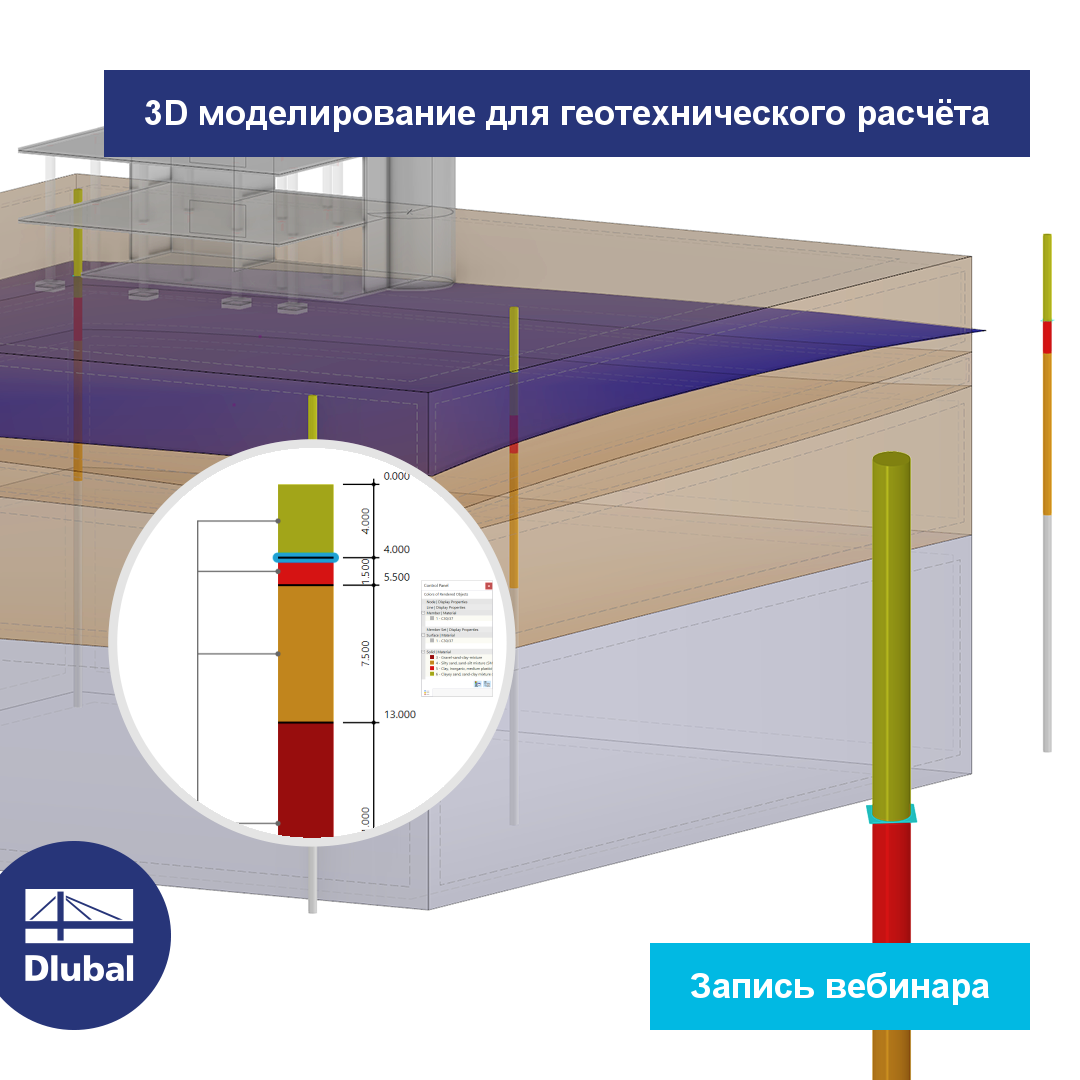 3D моделирование для геотехнического расчёта