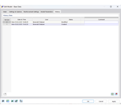 Диалог «Изменить модель - общие данные», вкладка «История»