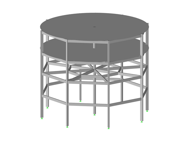 Модель 004254 | Подъемный бетонный резервуар