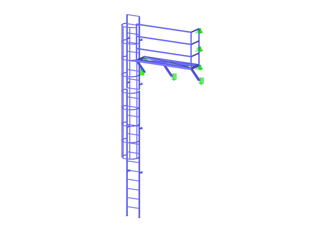 Модель 004267 | Морская лестница с боковым выходом