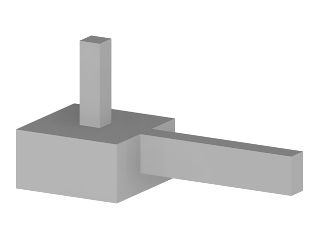 Модель 004441 | Центрированный фундамент с анкерной балкой