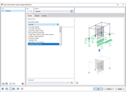 Диалоговое окно «Новый мастер нагрузок | Импорт опорных реакций»