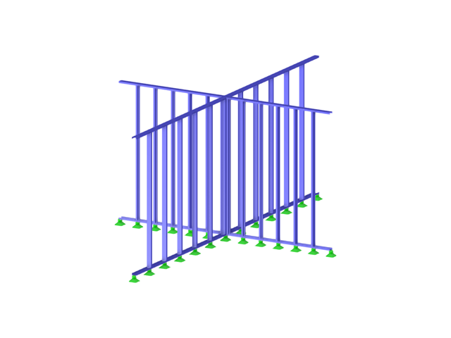 Модель 004472 | Соединение панелей четырехугольной стальной рамы