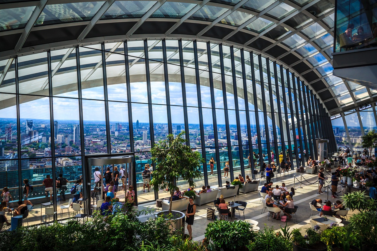 Skygarden in Walkie-talkie, Лондон, Великобритания