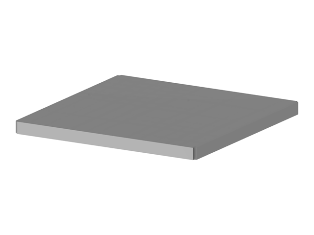 Модель 004544 | Плита с ребрами жесткости в двух направлениях