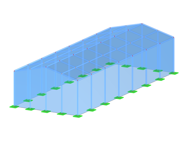 RFEM 000473 | Исследование воздействия ветра посредством моделирования в вычислительной программе для гидродинамики в сравнении с CTE DB SE-AE