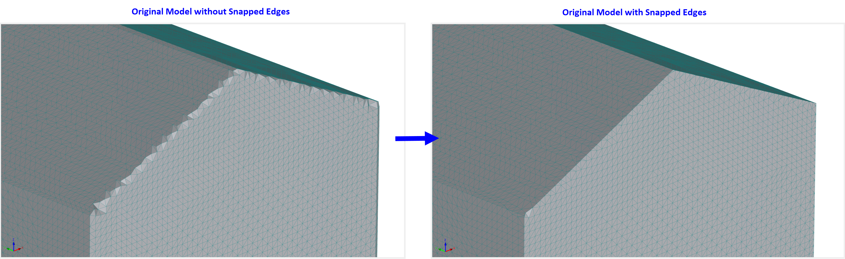 Исходная модель с фиксированными краями