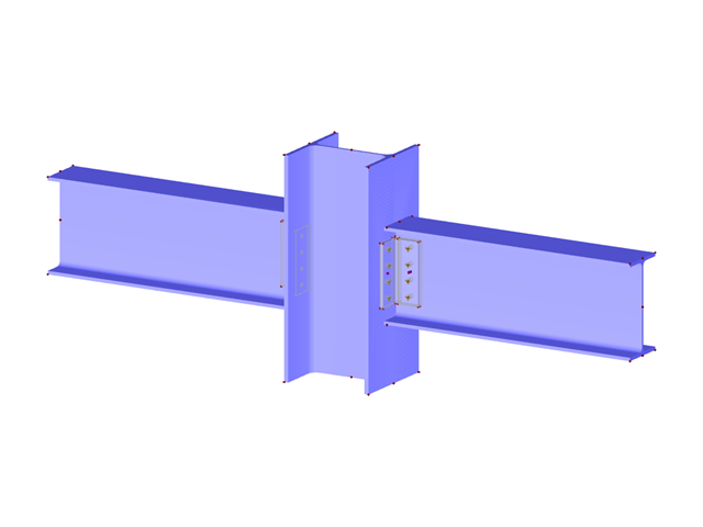 Модель 004569 | Шарнирное соединение балки с колонной