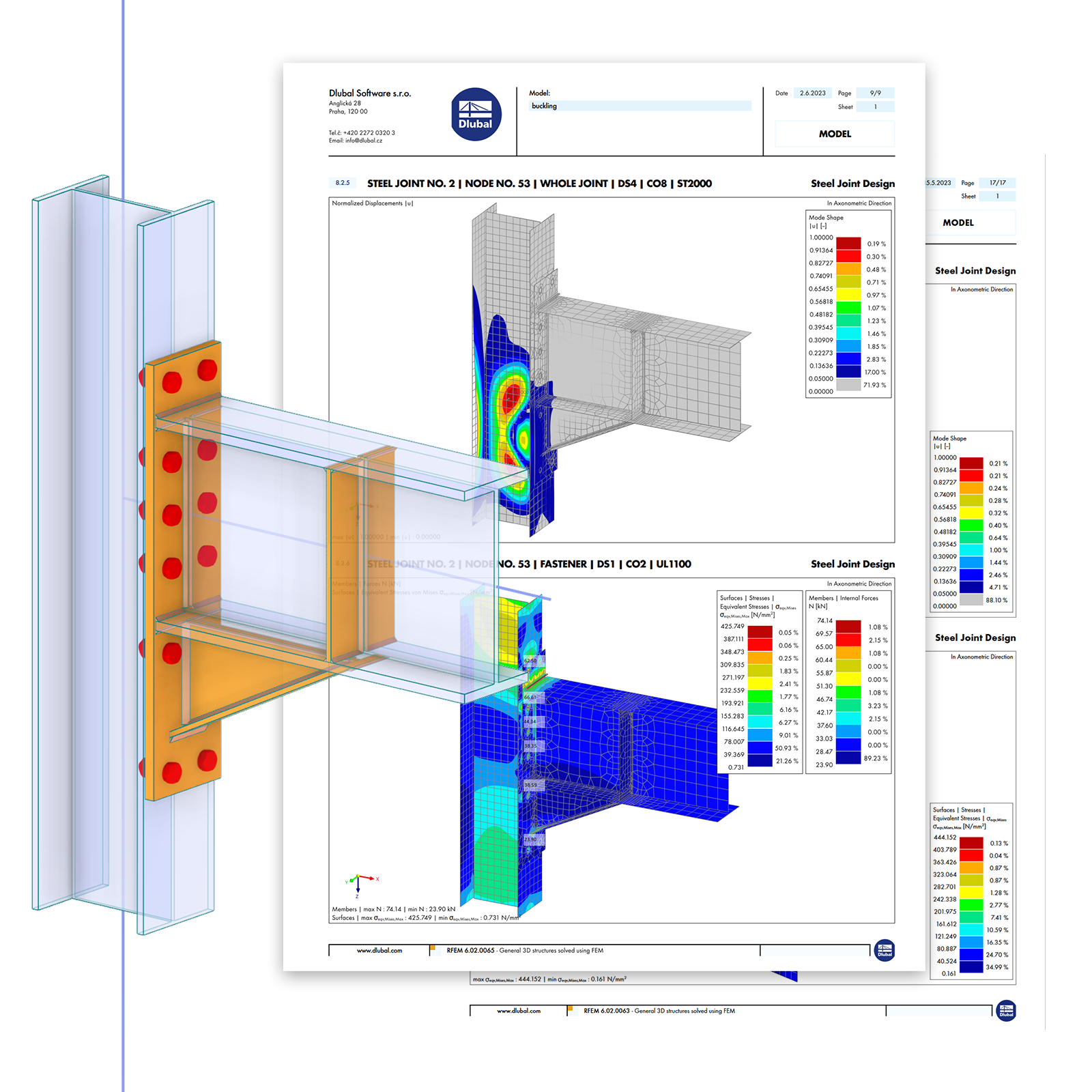 Расчёт на устойчивость | Стальные соединения для RFEM 6