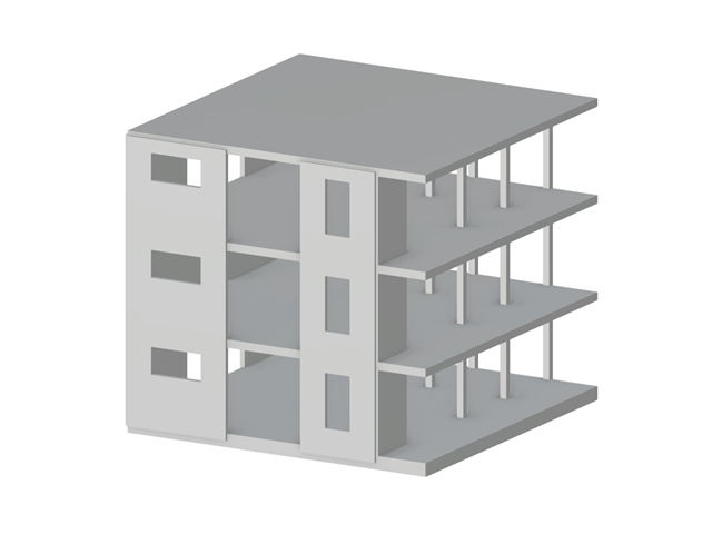 Модель 004731 | Железобетонное здание
