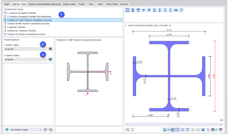 Задать составной профиль